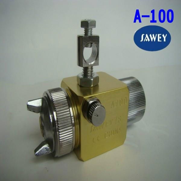 SAWEY brand A100 mini auto spray gun for plastic machine, nozzle dia 0.5/ 2