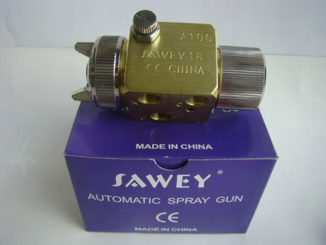 SAWEY brand A100 mini auto spray gun for plastic machine, nozzle dia 0.5/