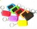 3 led plastic solar light with keychain for promotion