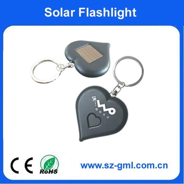3 led plastic solar light with keychain for promotion 4
