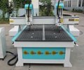  Two heads woodworking cnc router with vacuum table  3