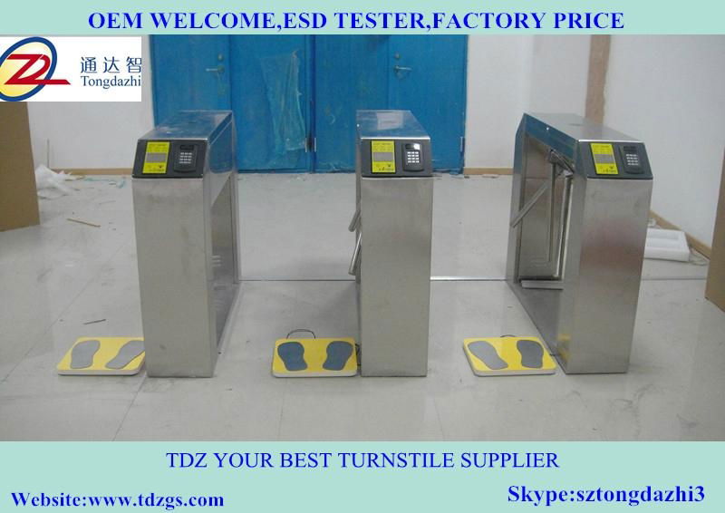 Bridge automatic tripod turnstile for ESD test 2