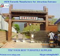 Electrical tripod turnstile for automatic system