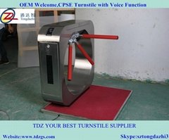 Special design access control turnstile for CPSE exhibition