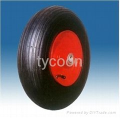 eco-friendly pneumatic wheelbarrow tire handtruck wheel 6.50-6