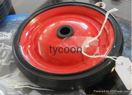 solid powder rubber whee for lawnmower 10*1.75