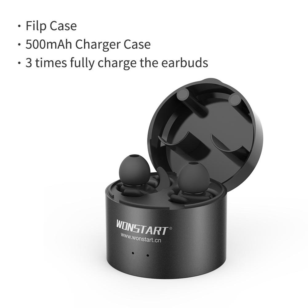 Wonstart true wireless earbuds, Stereo Bluetooth 4.2 earphones with microphone