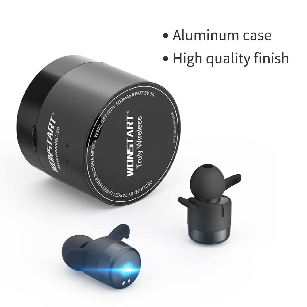 Wonstart true wireless earbuds, Stereo Bluetooth 4.2 earphones with microphone 3