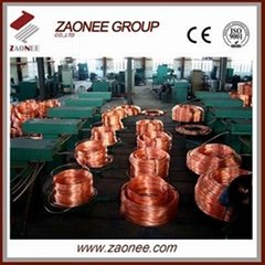 Upward continuous copper rod casting machine