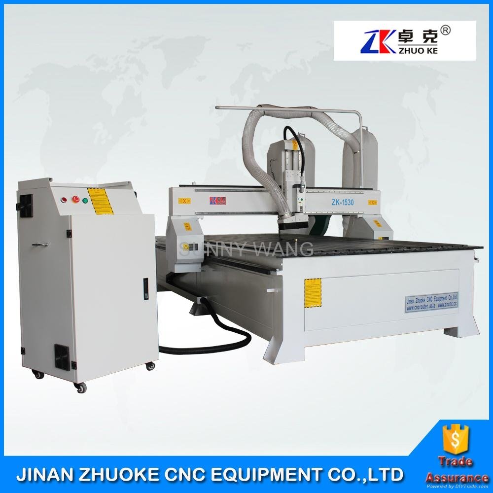 3.0Kw HSD Air Cooling Spindle Wood Door CNC Router 1530 With DSP Offline Control
