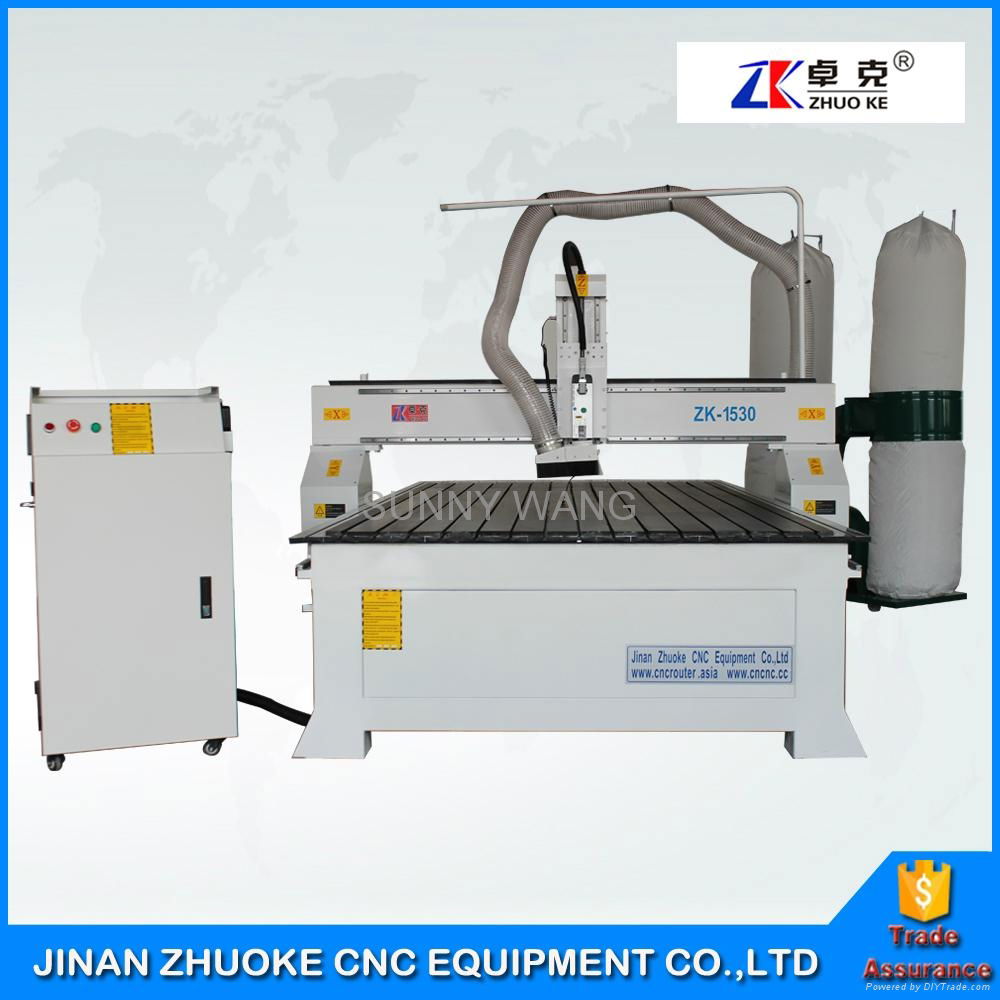 3.0Kw HSD Air Cooling Spindle Wood Door CNC Router 1530 With DSP Offline Control 3