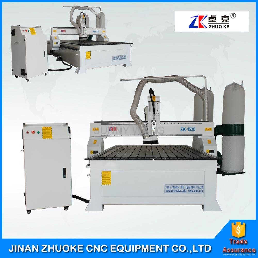 3.0Kw HSD Air Cooling Spindle Wood Door CNC Router 1530 With DSP Offline Control 4