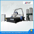 3D Wood Carving CNC Router 1300*2500mm With 380V 5.5Kw Spindle Z Axis Air Cylind