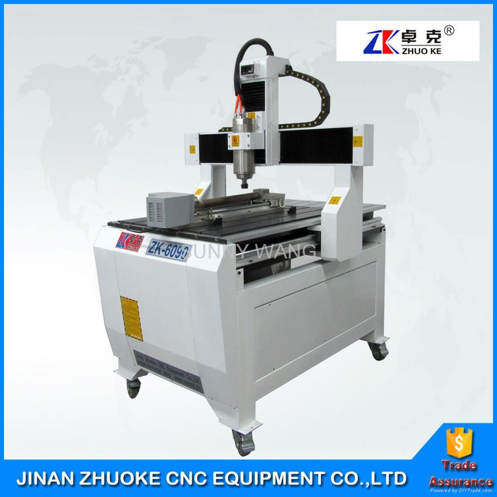 Small CNC Milling Machine CNC Router 6090 With 4 Axis Mach3 Control System 600*9