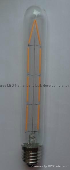 edison bulb, high quality tubular led filament bulb T30 2-6W E27