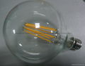 2700K G80 G95 G125 2W 4W 6W E27 E26 B22 dimmable COB edison led filament globe  5