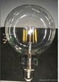 2700K G80 G95 G125 2W 4W 6W E27 E26 B22 dimmable COB edison led filament globe  2