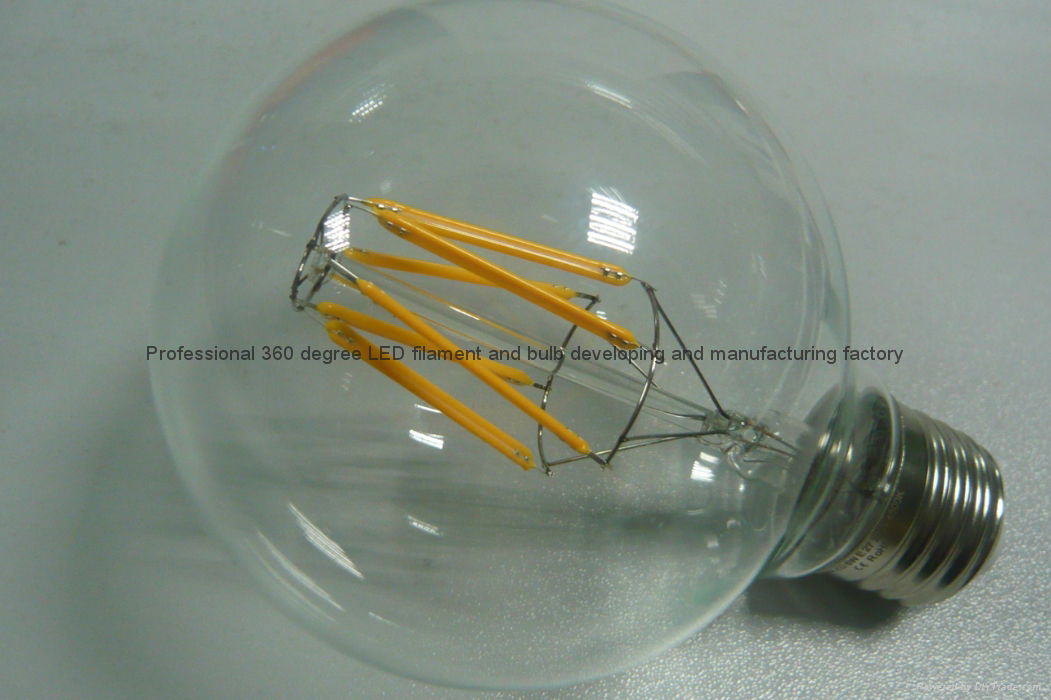 2700K G80 G95 G125 2W 4W 6W E27 E26 B22 dimmable COB edison led filament globe  4