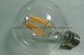 2700K G80 G95 G125 2W 4W 6W E27 E26 B22 dimmable COB edison led filament globe  4