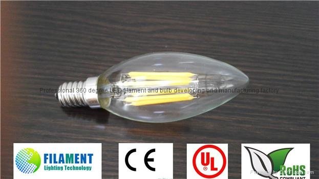Dimmable no flicking 2W 4W 6W 8W C35 A60 St64 edison filament led bulb