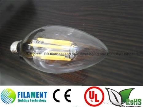 Dimmable no flicking 2W 4W 6W 8W C35 A60 St64 edison filament led bulb 2