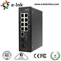 Network Managed Hardened 8-port 10/100/1000BASE-T + 2-port 1000BASE SFP Ethernet 1