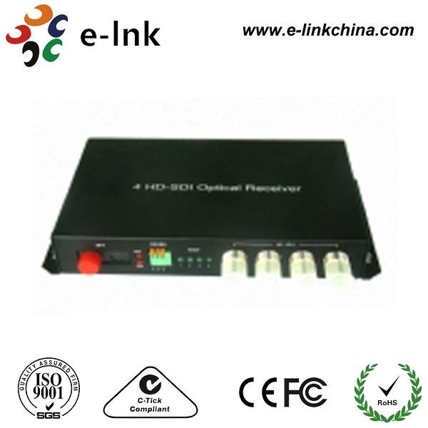 4-Channel 3G-SDI Fiber Converter