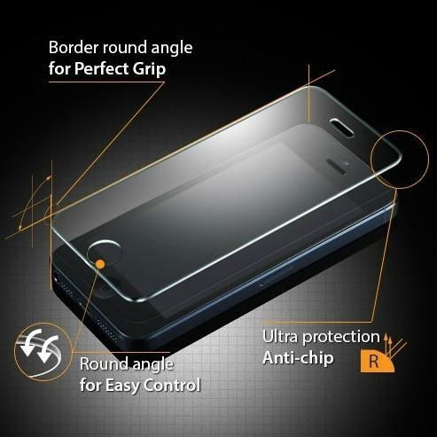 Premium Tempered Glass Screen Protector Protective Film 2.5D for iPhone 5 5S 5C 2