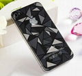 3D Diamond Full Body Front Back Screen Protector Film Guard for iPhone 5S/5 4S/4 3