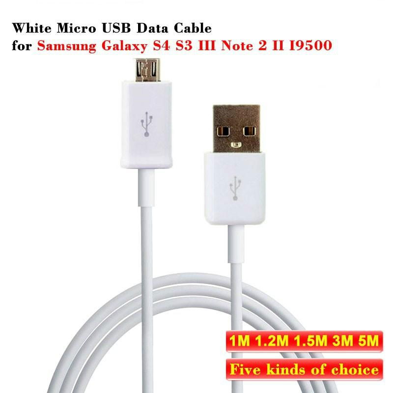 Galaxy S4 1M Micro USB Data Cable TPE Top Quality  for Samsung Phones