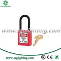 ABS 20 padlock Keyed Different Nylon Shackle Safety Padlock