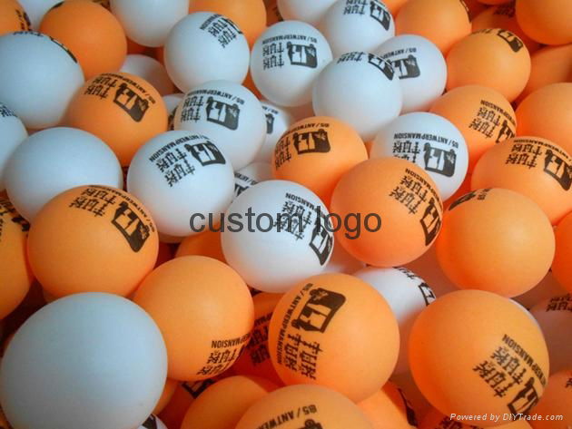 FREE SHIPPING FREE logo print wholesale Customized logo  PP Pingpong ball