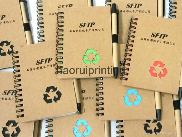 customized Memo Notebook With Pen logo printing mini memo notebook with ballpen