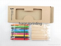 Kraft paper box 10PCS pencils +9PCS pastel Pencils set environmental protection 