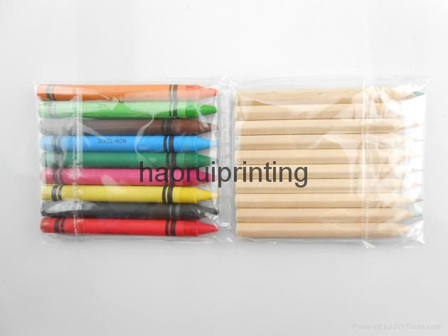 Kraft paper box 10PCS pencils +9PCS pastel Pencils set environmental protection  3
