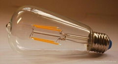 Amber vintage A19 ST64 G80 G95 G125 led filament bulb 2W 4W 6W Edison light bulb
