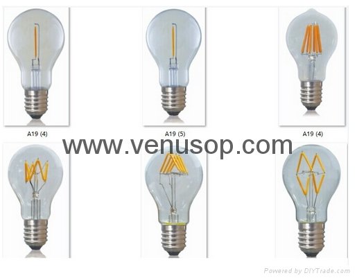 China Factory Wholesale A19 Edison Bulbs E26/B22/E27 110-240V LED Light Bulbs 3