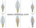 hot style products 2014 antique glass LED edison lamp dimmable 1.5w e14s led fil