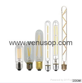 Tubular T14 T10 Vintage LED Filament bulbs T45 T30 Edison lamp