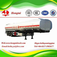 3 axle steel fuel tanker semi trailer