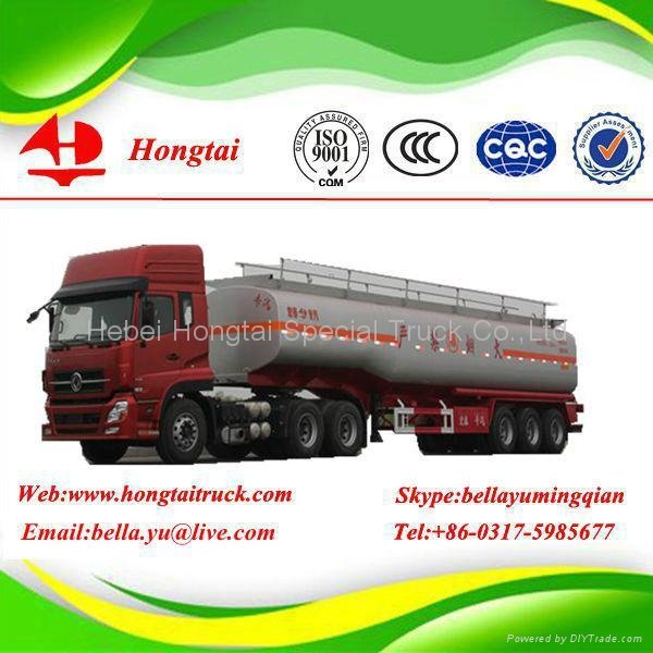 3 axle  good used and cheap petrol tanker semi trailer 