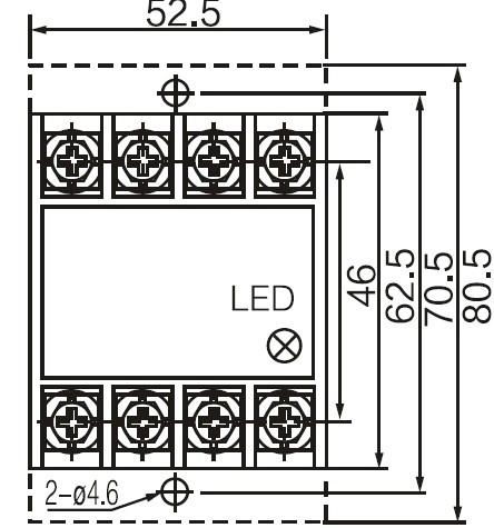 Solid state relay module AC/DC Solid state relay SSR2-40DA 3