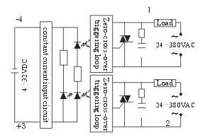 Solid state relay module AC/DC Solid state relay SSR2-40DA 5