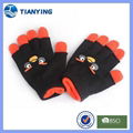 Tianying children knitted five fingers and mitten dual purpose gloves 1