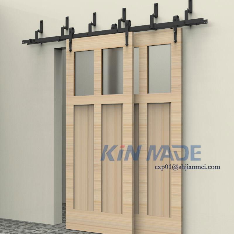 Double Bypass Sliding Barn Door Hardware Track Kits Mm 20v L Kinmade China Manufacturer Other Door Window Hardware Door Window