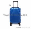 colorful hard shell ABS+PC fashionable trolley l   age case   2