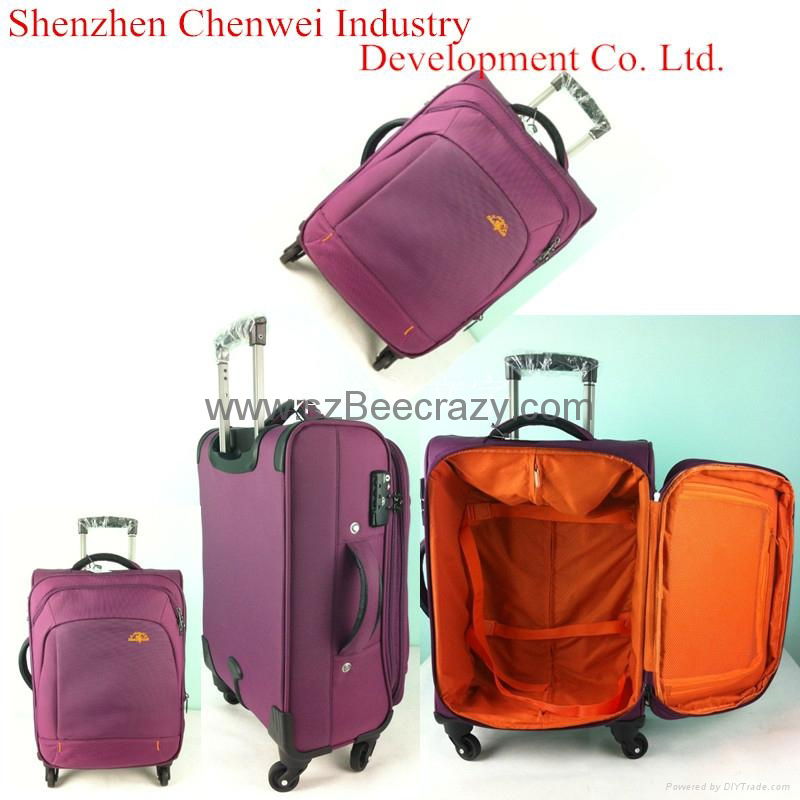  Purple polyester top quality l   age travel bag 