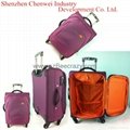 紫色高档涤纶拉杆箱  行李箱