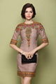 2014 lace embroidered dresses China's national style elegant double-deck dress