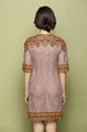 2014 lace embroidered dresses China's national style elegant double-deck dress